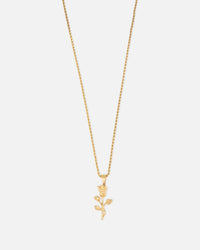 Saint Morta Rose Pendant Chain Gold