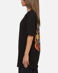 West Coast Choppers Skew Logo Flames T-Shirt Black