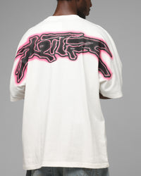 Loiter Airbrush Boxy T-Shirt White