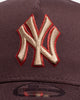 New Era New York Yankees 'Choc Cherry' 9FORTY A-Frame Snapback Dark Brown