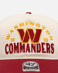47 Brand Washington Commanders 'Arcitext' 47 Hitch Snapback Natural