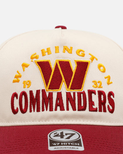 47 Brand Washington Commanders 'Arcitext' 47 Hitch Snapback Natural