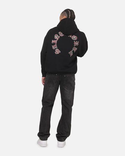 Saint Morta Worldwide Boxy Hoodie Black