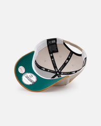 New Era Oakland Athletics 'Honey Pot' 9FORTY A-Frame Snapback Stone/Wheat