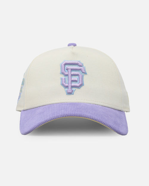 New Era San Francisco Giants 'Easter Corduroy' 9FORTY A-Frame Snapback White/Lilac