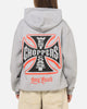 West Coast Choppers Choppers Cross Hoodie Grey Marle