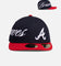 New Era Atlanta Braves 'MLB Side Script' 59FIFTY Fitted Navy