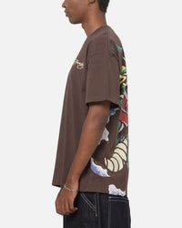 Ed Hardy Serpent T-Shirt Washed Brown