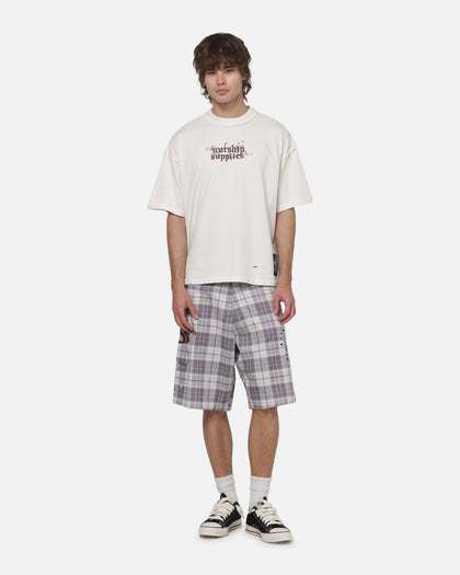 Worship Restraint Box Crop Reverse T-Shirt Coconut Milk