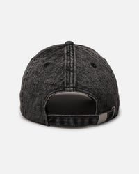 Ed Hardy Distressed Denim Strapback Cap Black Wash