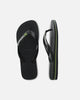 Havaianas Top Brazil Logo Thongs Black