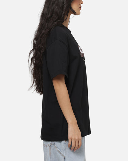 Carre Illusion T-Shirt Solid Black
