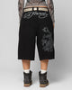 Ed Hardy Dragon Jorts Black