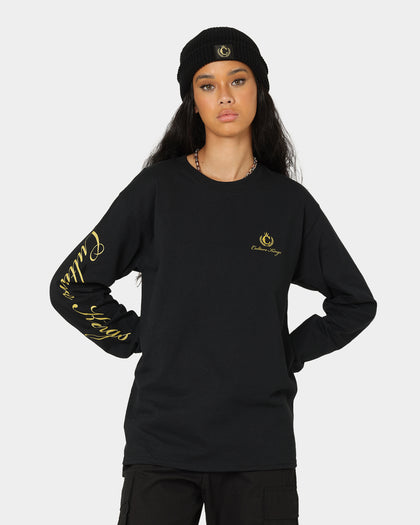 Culture Kings CK Long Sleeve Tee Black