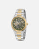 Aston Martin TKS Case Bertelli Green Dial Two-Tone Bracelet Watch Silver/Gold/Green