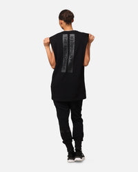 The Anti Order A Logo Merch Oversized Muscle T-Shirt Black/Black
