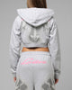 Loiter Women's Drako Cropped Hoodie Grey Marle