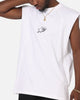 Carre Panelled Muscle T-Shirt White