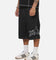 X-Large LA Star Baggy Bull Denim Shorts Black