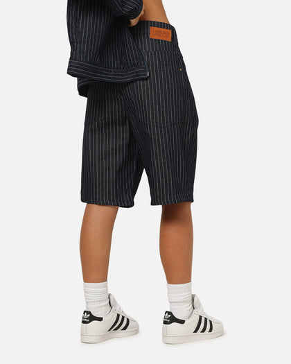 Carre Solace Baggy Jorts Navy Pinstripe