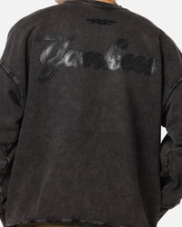 Pro Standard New York Yankees 'Wash Vanguard' Fleece Crewneck Washed Black