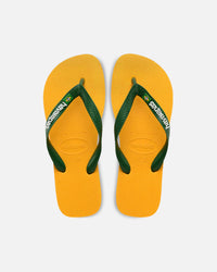 Havaianas Top Brazil Logo Thongs Yellow