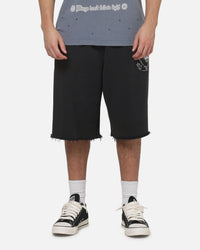 Saint Morta Bloodline Baggy Sweat Shorts Washed Black