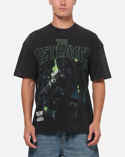 73Studio X Warcraft The Betrayer T-Shirt Black Acidwash