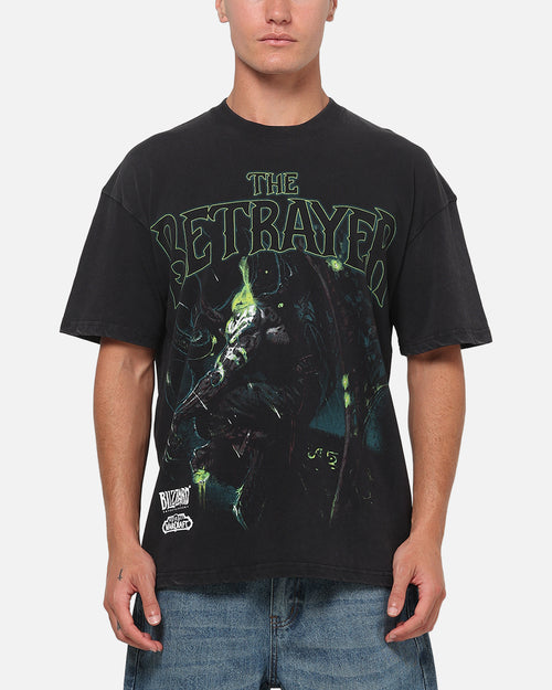 73Studio X Warcraft The Betrayer T-Shirt Black Acidwash