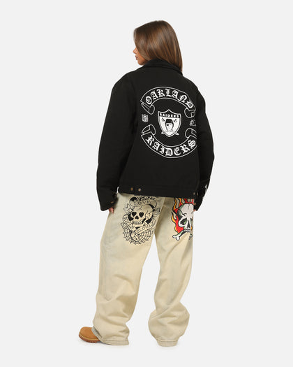 Mitchell & Ness Las Vegas Raiders Workwear Jacket Washed Black