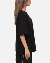 Carre Applique T-Shirt Solid Black