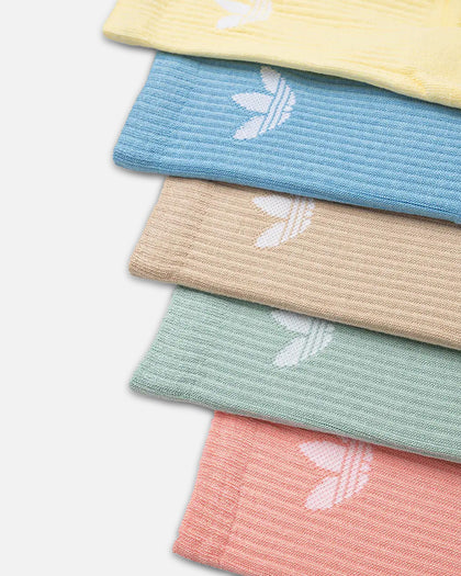 Adidas Trefoil Cushioned Crew Socks 6 Pack Multi