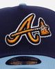 New Era Atlanta Braves 'Coral' 9FORTY A-Frame Snapback Navy/Sky