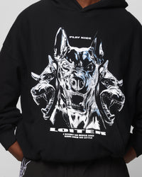 Loiter Chrome Dogs Vintage Hoodie Black