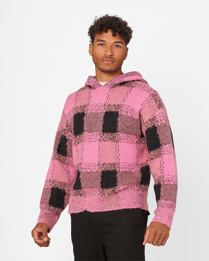 XXIII Dalas Plaid Hoodie Pink/Black