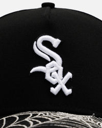 New Era Chicago White Sox 'Spider Web Visor' 9FORTY A-Frame Snapback Black