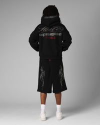 Loiter Opaque Rhinestone Premium Hoodie Black