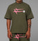 Loiter Hybrid Premium T-Shirt Olive/Pink