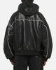 Carré Velocity Vegan Leather Bomber Jacket Black