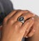 NXS Rose Signet Ring White Gold/Black