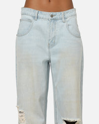 Saint Morta Amplus Distressed Jeans Light Dirty Denim