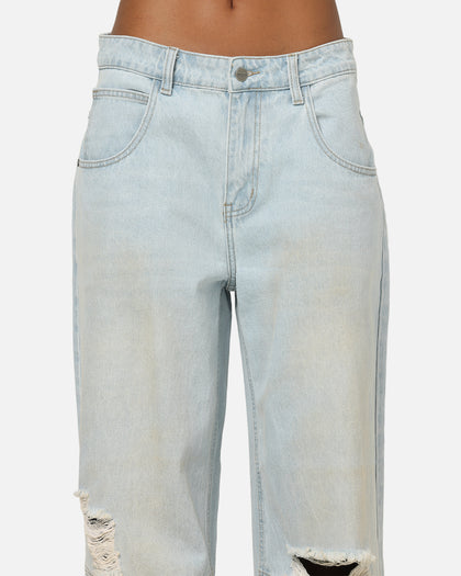 Saint Morta Amplus Distressed Jeans Light Dirty Denim