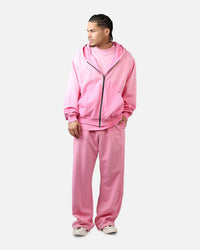 American Thrift Zip Hoodie Washed Pink