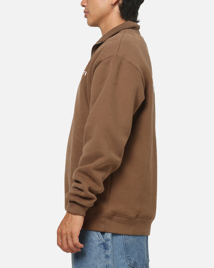 Vouseti The OG Quarter Zip Crewneck Coffee