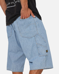G-Star Bam Logger Denim Shorts Vintage Blue