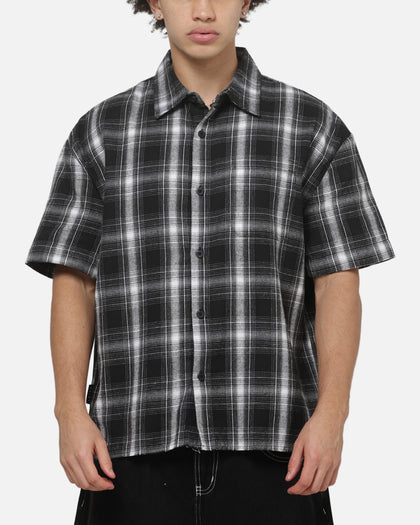 Saint Morta Dark Romance Button Up Shirt Black/White