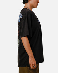 73Studio X DC Deathstroke Vintage T-Shirt Black Acidwash