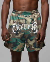 Loiter Excalibur Mesh Shorts Woodland Camo