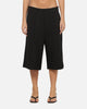 Carre Heritage Pleated Shorts Black Pinstripe