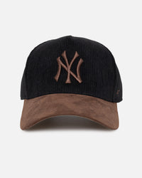 47 Brand New York Yankees 'Black Barren' 47 Offside DT Corduroy Snapback Black